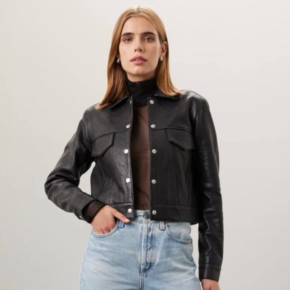 Veda Leather Jacket - Picture 2 of 11